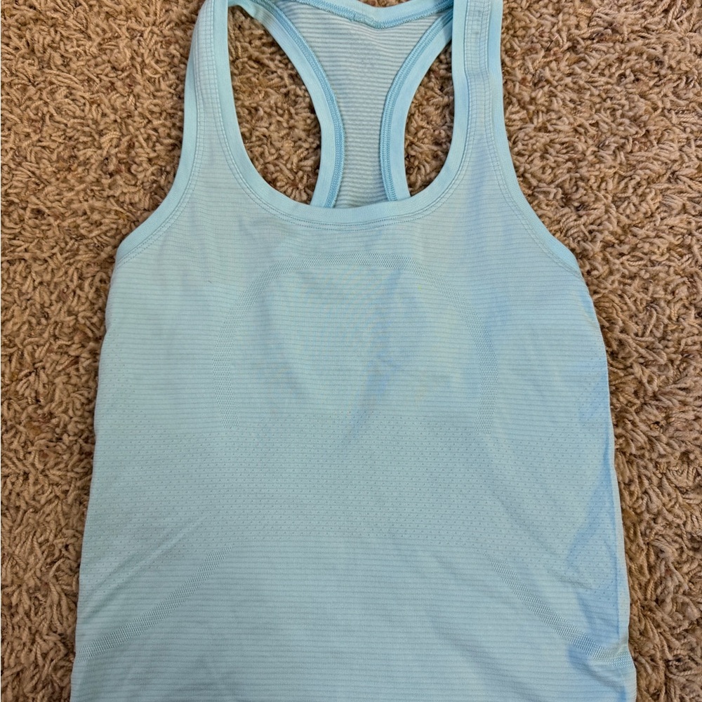 Light Blue Racerback Tank Top